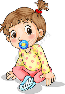 宝宝加绒睡衣带有一个奶嘴器的幼儿管理器设计图片