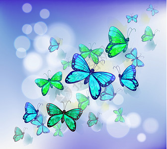 文具中的蝴蝶背景图片