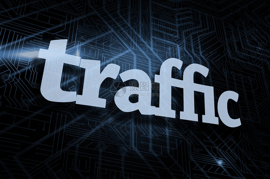 面对未来黑色和蓝色背景的交通威胁一个字电路板曲线绘图网页数字未来派计算机流行语计算图片