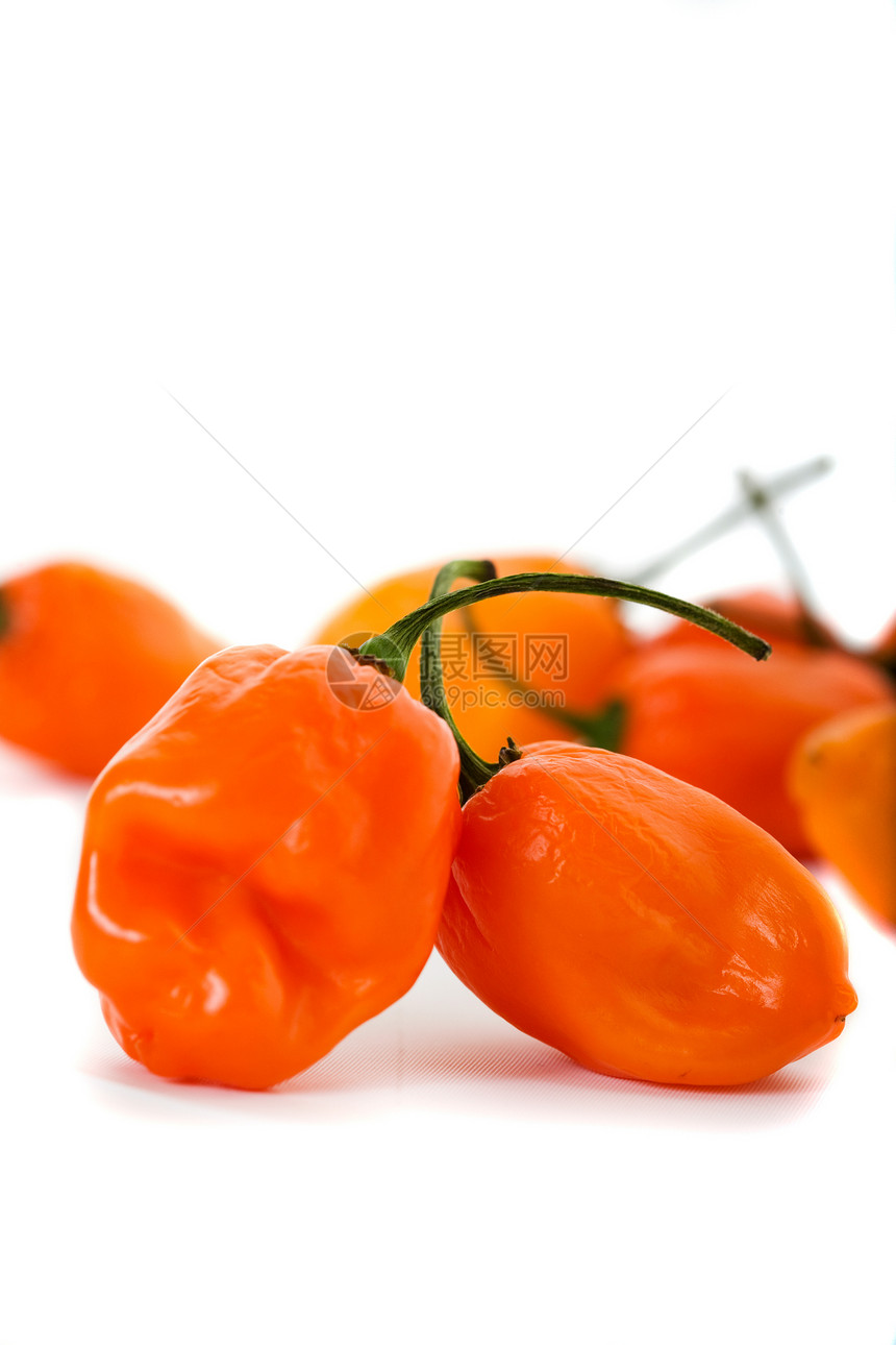 哈巴内罗奇利胡椒水果辣椒烹饪香料蔬菜宏观橙子食物图片