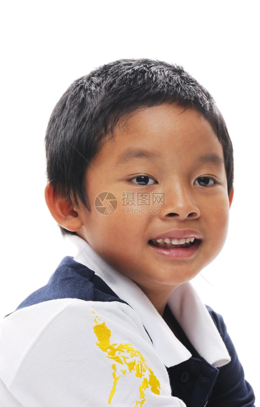 菲律宾男孩男性男生青年微笑冒充白色衬衫童年喜悦快乐图片