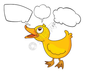 黄色小鸭子一个空图的鸭子设计图片