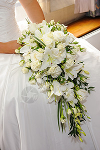 新娘白百合背景图片
