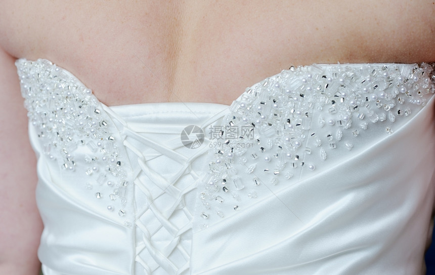 婚纱礼服细节蕾丝传统衣服纺织品材料服饰织物珍珠新娘丝绸图片