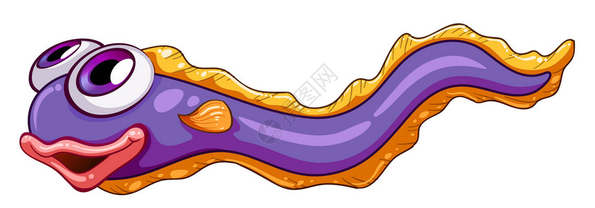 色彩多彩的蛇鱼背景图片