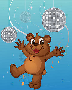 熊宝宝跳舞设计图片
