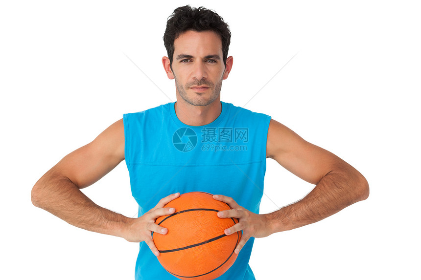 球篮球运动员的肖像游戏行动播放器运动肌肉运动服训练男性蓝色男人图片