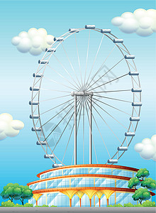 橙子摩天轮体育场 一个大发风车轮设计图片