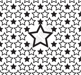 无缝恒星图案设计背景星星创造力墙纸包装风格庆典装饰五角星插图装饰品背景图片