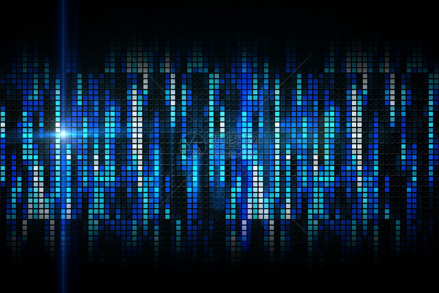 酷像素背景蓝色计算机活力绘图派对夜生活夜店图片