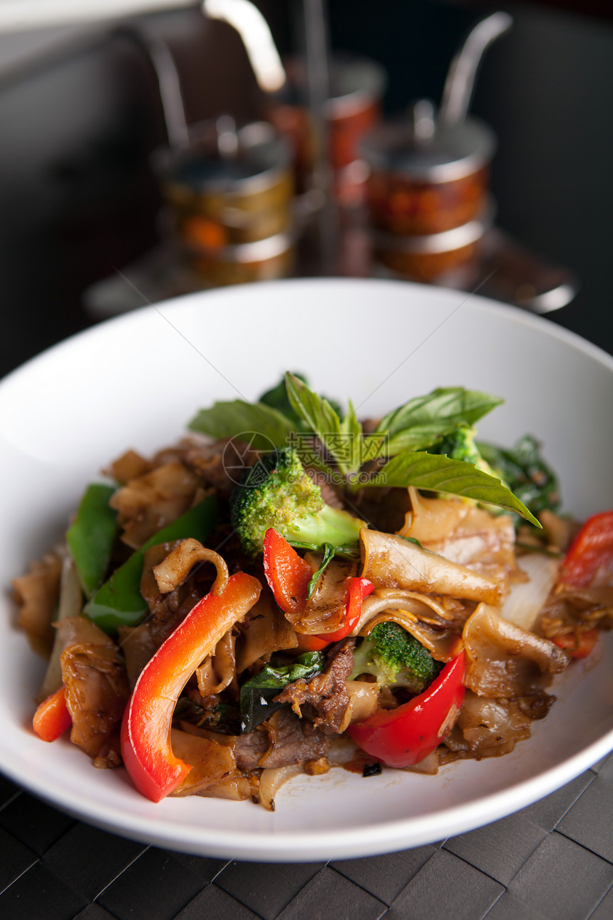 泰国菜辣椒筷子胡椒文化油炸餐厅烹饪软垫盘子蔬菜图片