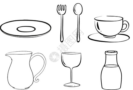 盘子和杯子餐具轮椅设计图片