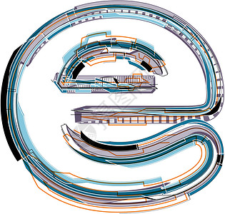 火车环状装饰框字体说明信e设计图片