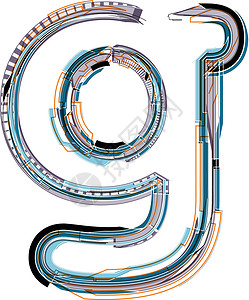 火车环状装饰框字体说明字母g设计图片