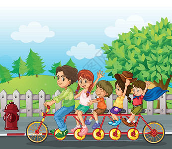 宝宝骑木马家庭自行车设计图片
