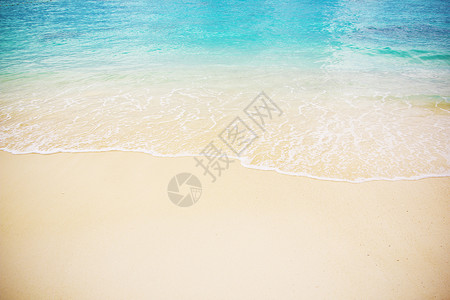 海浪线海滩和热带海天气天堂旅行旅游季节海浪阳光海洋风景蓝色背景