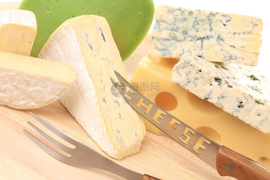 各种奶酪牛奶产品木头熟食小吃生活木板模具砧板食物图片