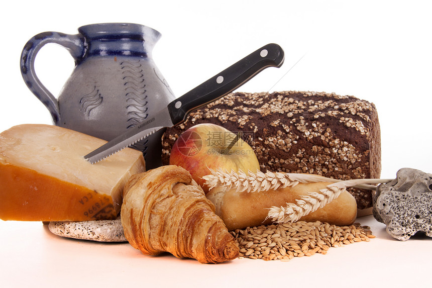 硬和砖块糕点包子美食蓝色燕麦水果早餐面粉食物金子图片
