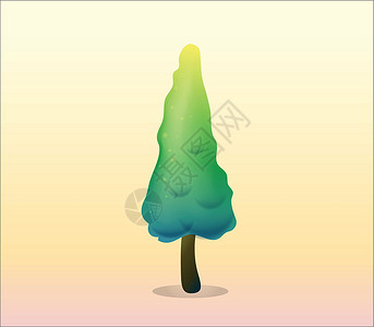 一棵松树草图树叶艺术家三角形素描灌木分支机构绘画艺术艺术品背景图片