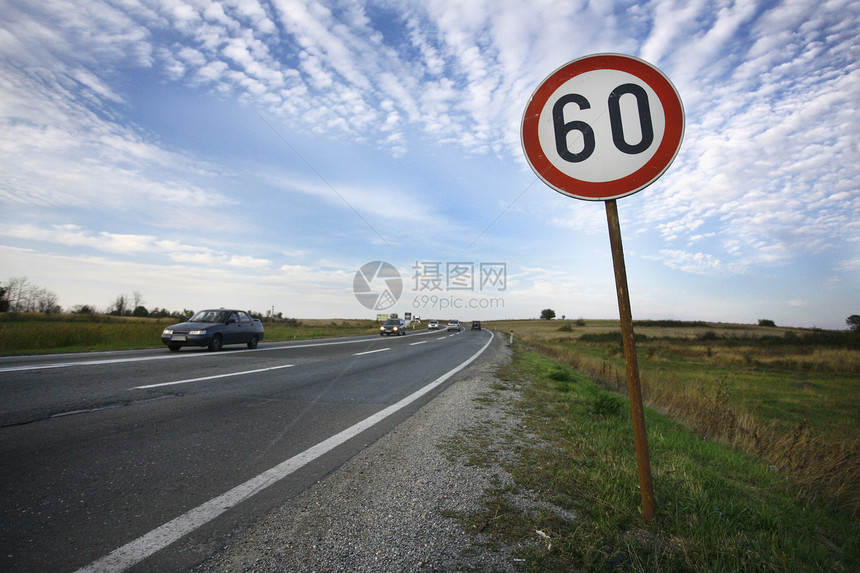 速度限制 60时方案路标圆圈小时安全红色法律交通黑色数字图片