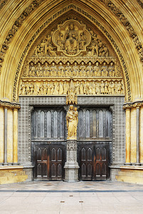 大教堂入口教会英语高清图片