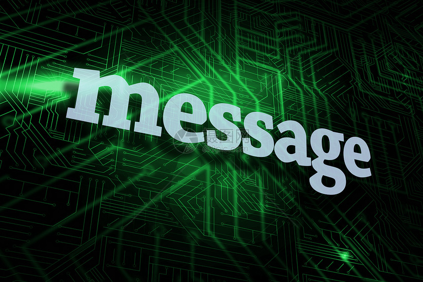 对绿色和黑色电路板的讯息硬件辉光流行语一个字技术计算电脑电子邮件图片