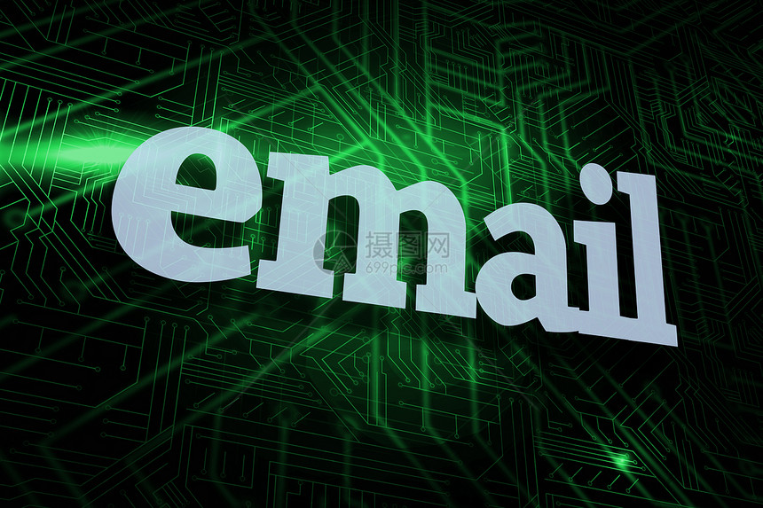 电子邮件对抗绿色和黑色电路板硬件计算流行语一个字互联网电脑技术辉光图片
