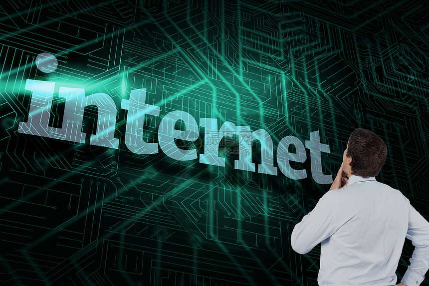 互联网对抗绿色和黑电路板公司一个字商业电脑棕色短发计算硬件职业男性图片