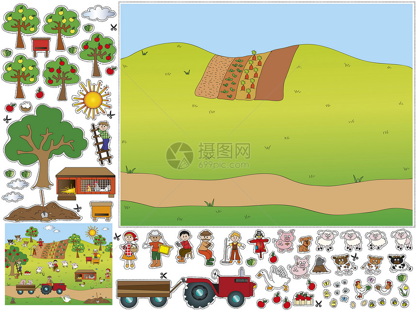 游戏儿童游戏制作人苍蝇牛奶农场农作物剪切蔬菜生长动物牧场图片