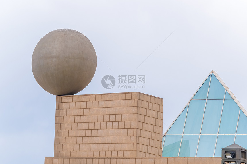 Gehry的球形雕塑 西班牙巴塞罗那图片