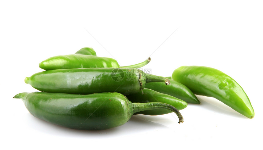 绿色Jalapeeno胡椒团体食物蔬菜香料寒冷辣椒白色烹饪植物图片