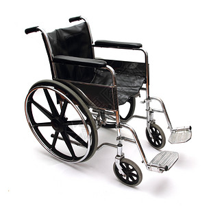 白色的轮椅背景图片