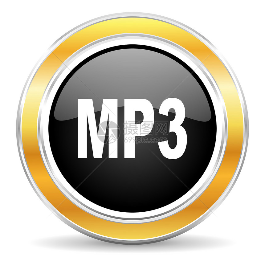 mp3 图标收音机录音机歌曲立体声网络黑色手表按钮音乐格式图片