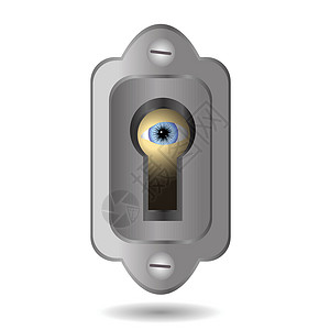 密钥键洞插图家庭锁孔金属古董安全眼睛开场白入口反射背景图片