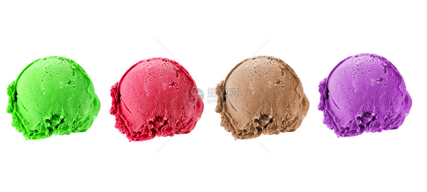 Muticolor 勺子冰淇淋图片