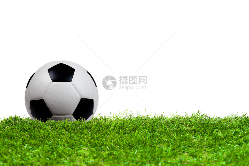 草地上的足球球白色场地运动游戏图片