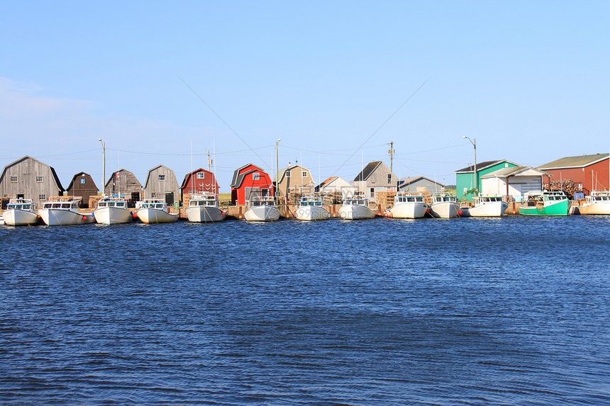 渔船码头海洋旅游窝棚沿海旅行渔业港口支撑海事航海图片