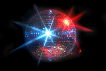镜子迪斯科球夜生活反思地球激光俱乐部圆形派对夜店舞蹈气氛背景图片