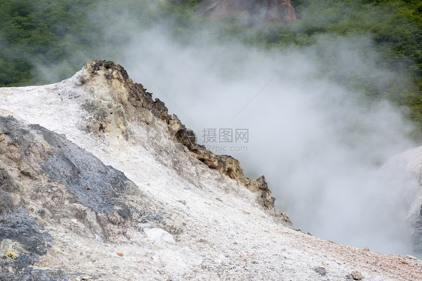 火山火山土地岩石矿物荒野爬坡石头红色地质学图片