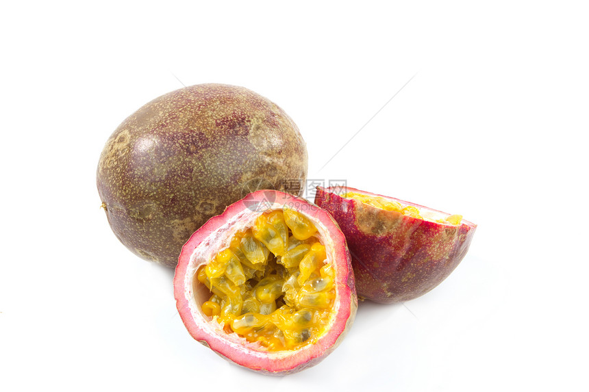 激情果水果果汁白色热带食物饮食甜点黄色营养种子图片