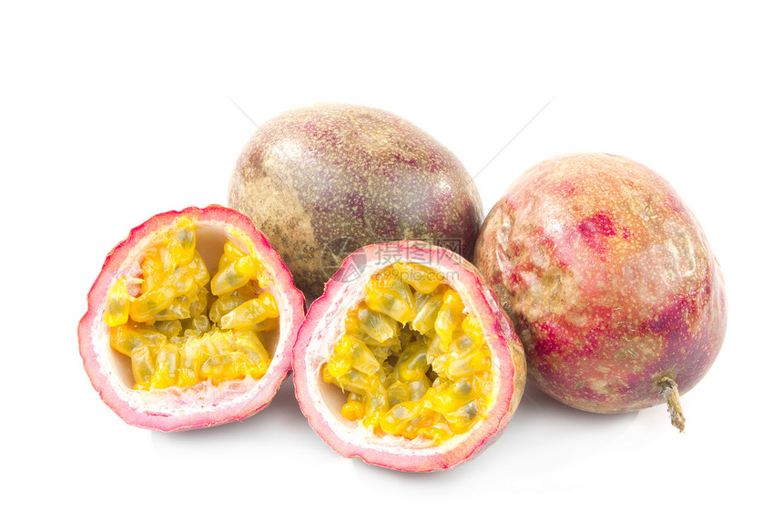 激情果热带种子饮食黄色水果果汁白色食物甜点营养图片