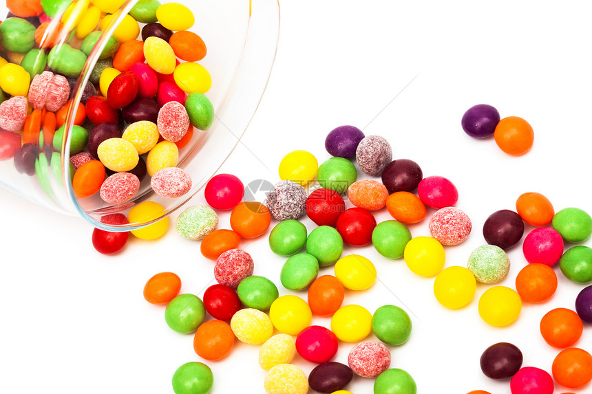 糖果糖红色黄色派对绿色蜜饯水平小吃团体宏观粉色图片