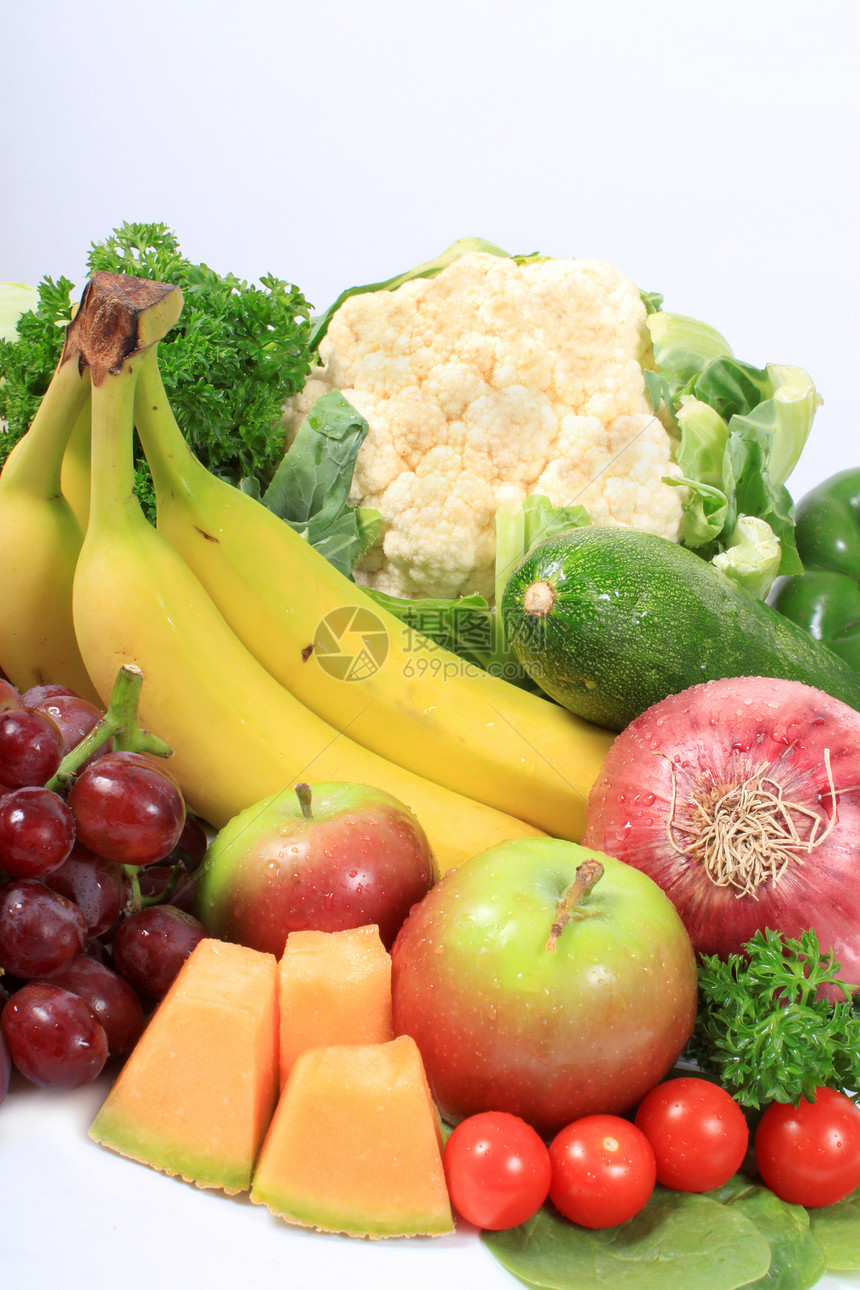 健康水果和蔬菜营养萝卜白色香菜多叶饮食美食洋葱青菜食物图片