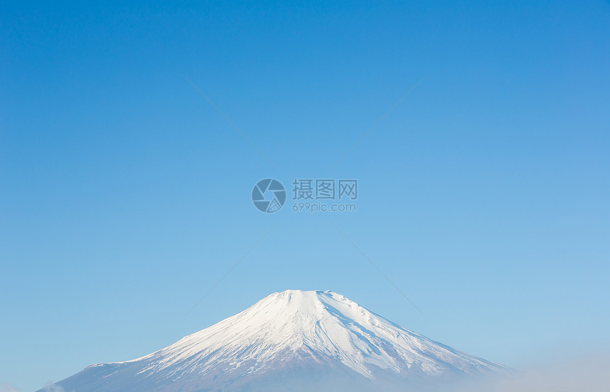 日本藤山山风景反射旅行薄雾顶峰公吨公园火山天空图片