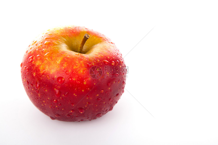 红苹果特写甜点烹饪味道牙齿红色水果图片