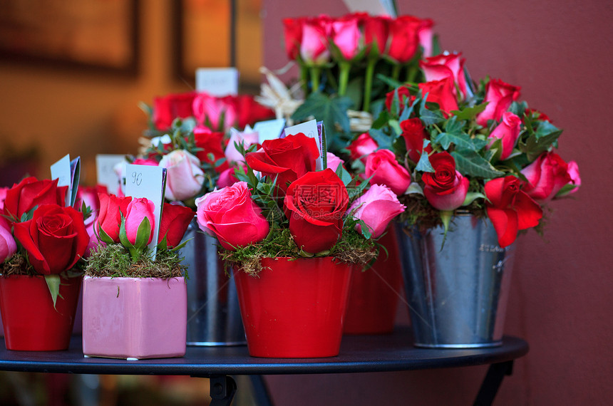 玫瑰婚礼新娘花束艺术生长花园结婚红玫瑰香气礼物图片