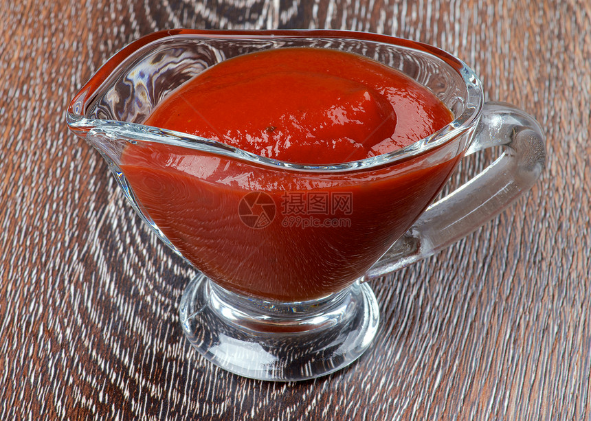 番茄酱小吃胡椒肉汁素食者饮食食品背景纹理玻璃美食家图片