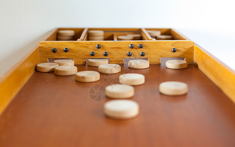 典型的杜奇木木板游戏  Sjoelen游戏沙狐家庭爱好文化高度指甲追求运动竞赛背景