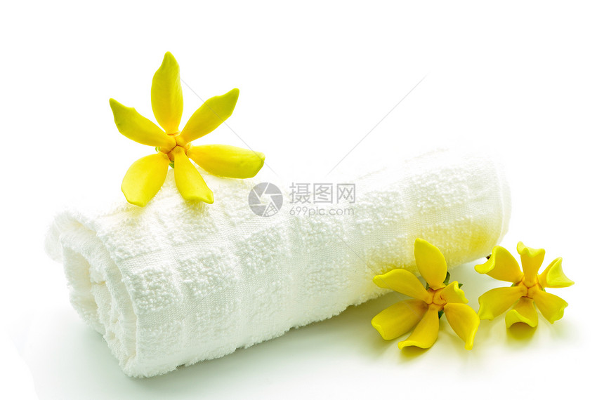 YlanYLang 花朵白色温泉香水厂绿色热带黄色植物图片