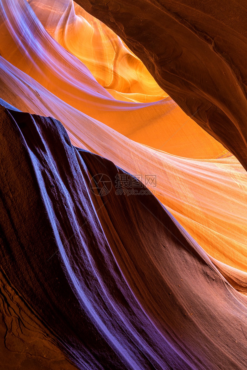 羚羊峡谷页面亮度岩石砂岩河床条纹红色黄色命令紫丁香风景图片